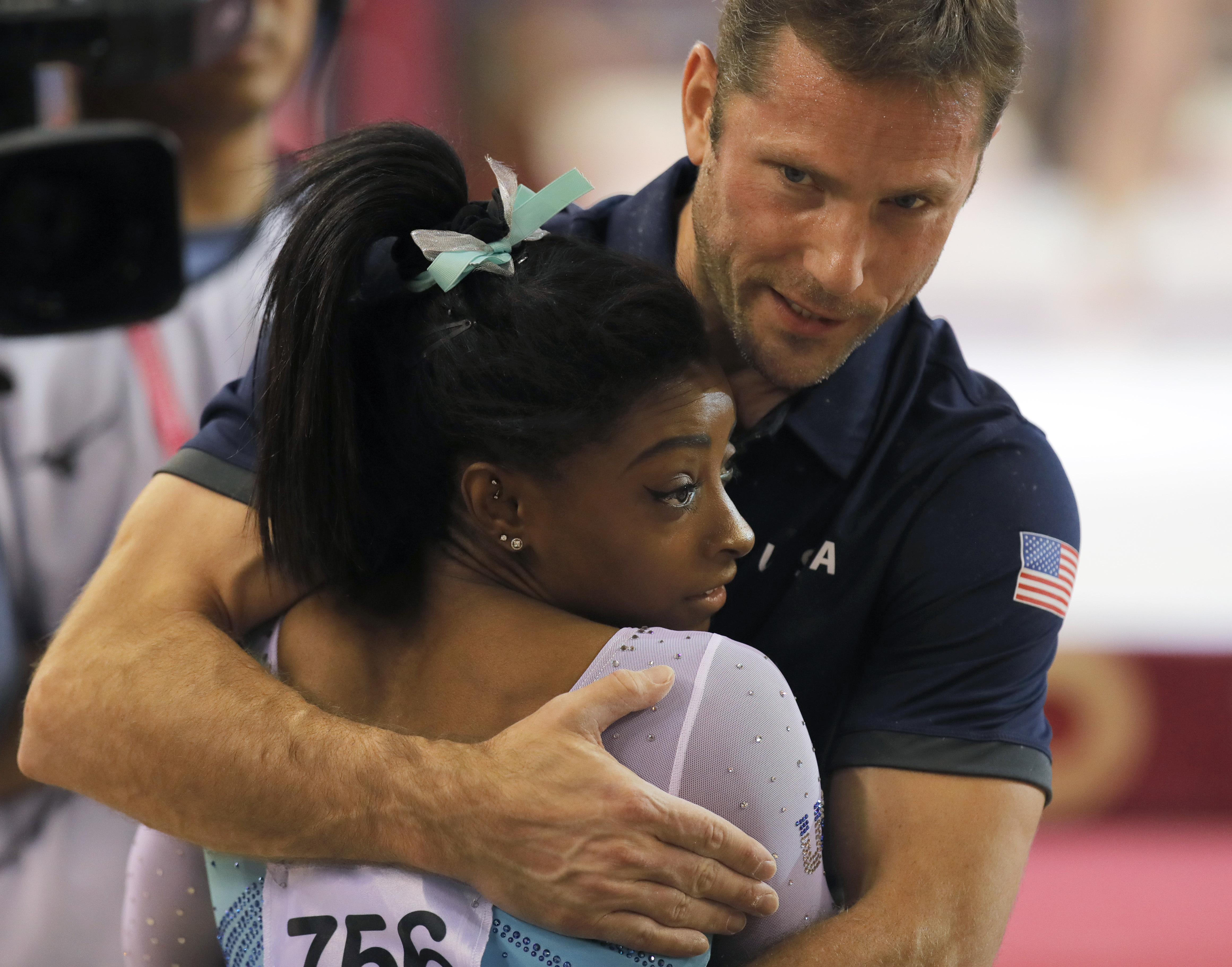 Biles, not at exquisite best, wins 4th all-around at worlds