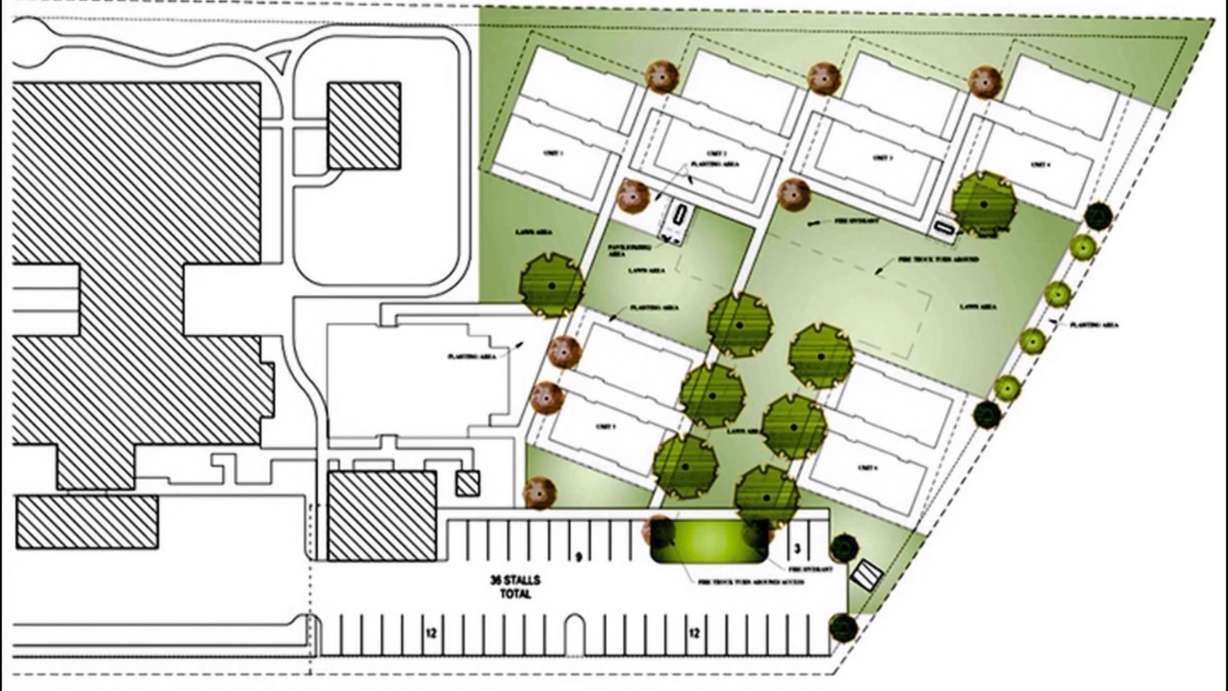 The Food and Care Coalition is working toward building 72 low-income permanent housing units, which would be located right behind the current facility. (Photo: Food and Care Coalition)