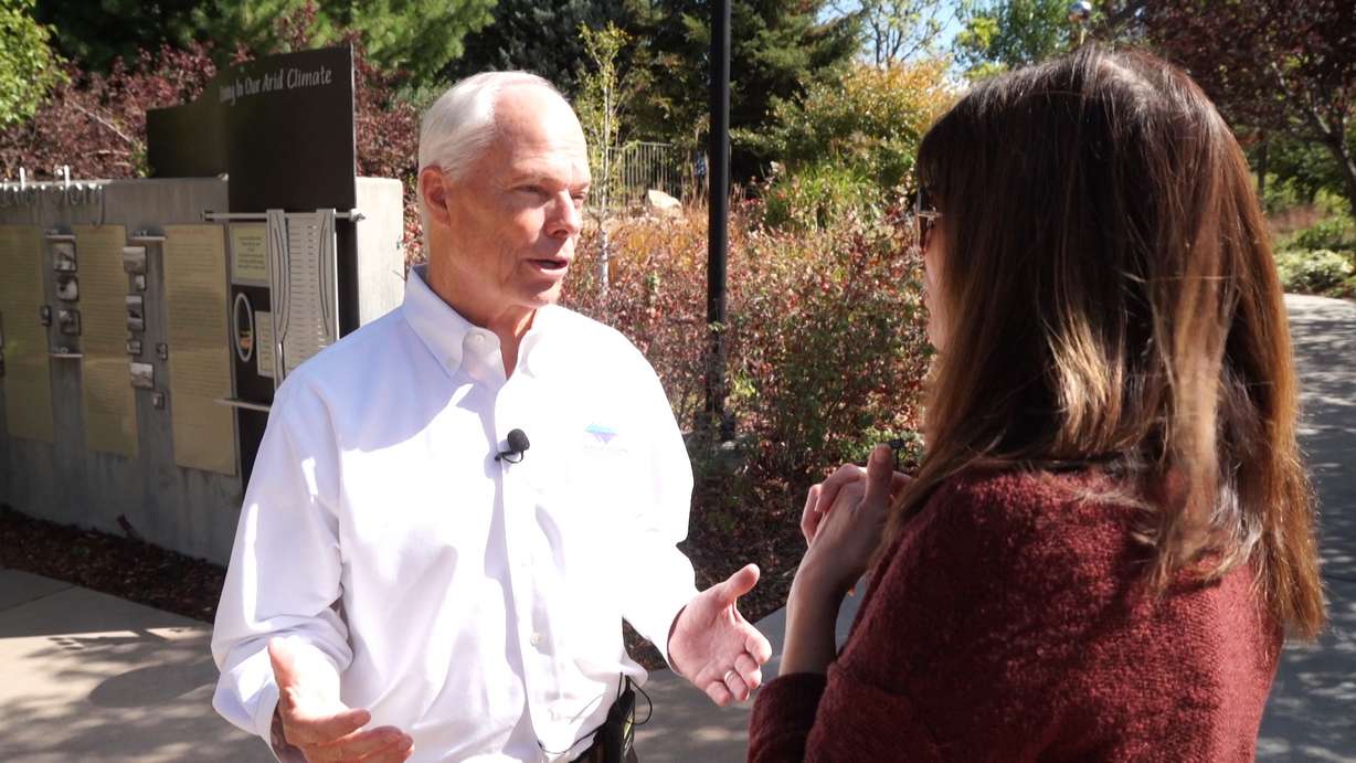 Richard Bay, CEO of the Jordan Valley Water Conservancy District, speaks with KSL Investigator Debbie Dujanovic. Photo: KSL TV
