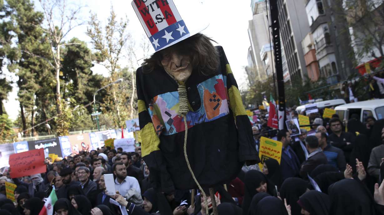 The Latest: Turkish envoy calls US sanctions on Iran unwise