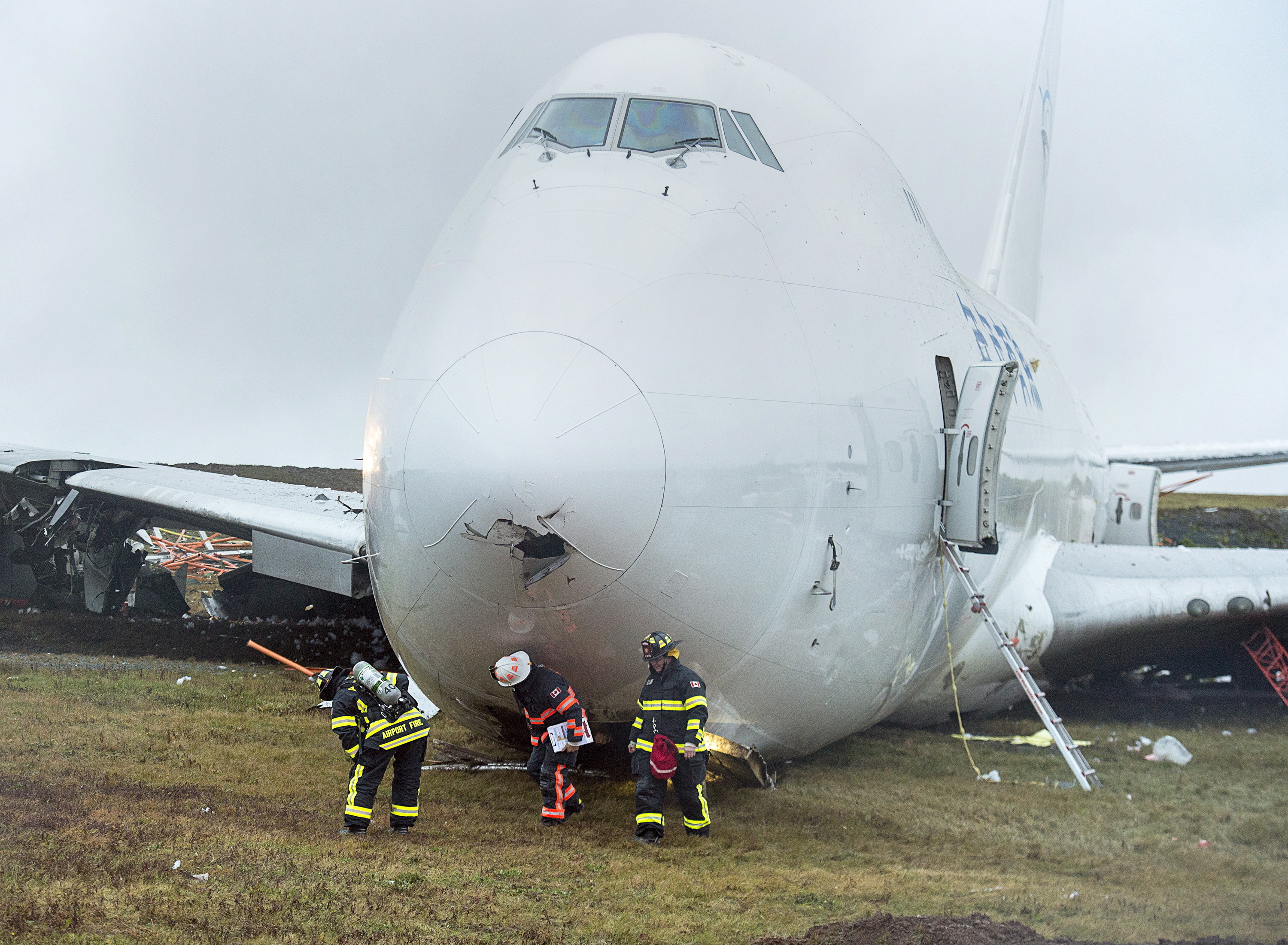 Cargo plane goes off runway on landing in Halifax