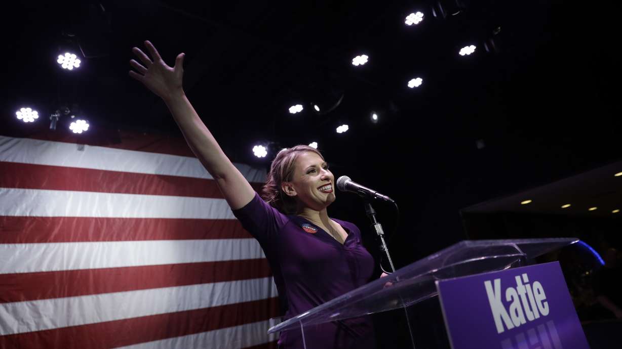 The Latest: Democrat Katie Hill defeats Rep. Steve Knight