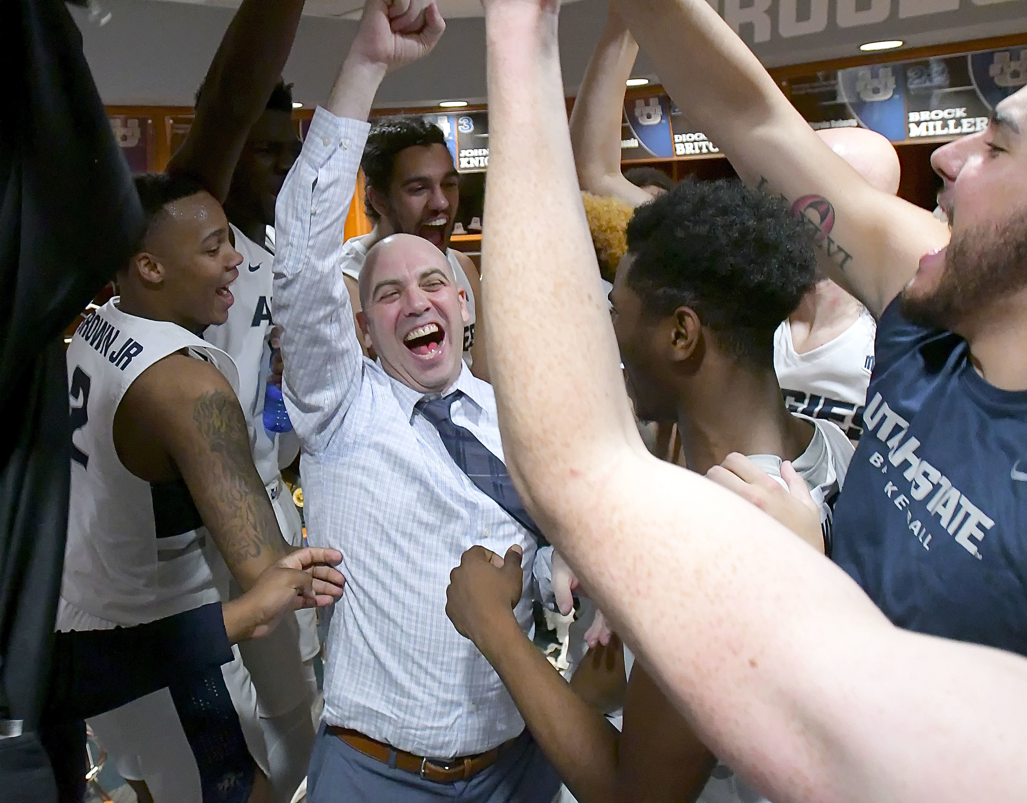 Utah State tops Hartford 100-73 behind Brown's 24 points