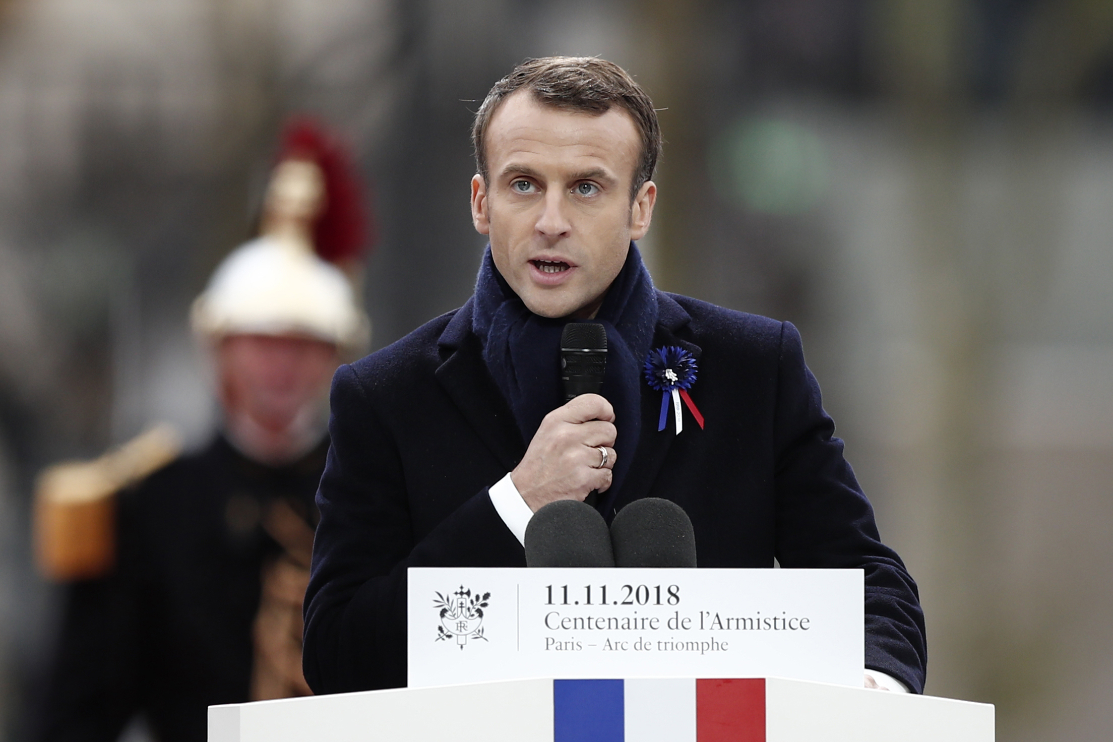 Excerpts of French, German speeches commemorating WWI's end