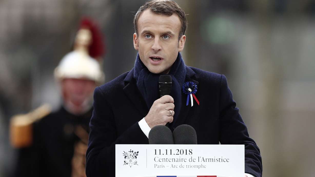 Excerpts of French, German speeches commemorating WWI's end