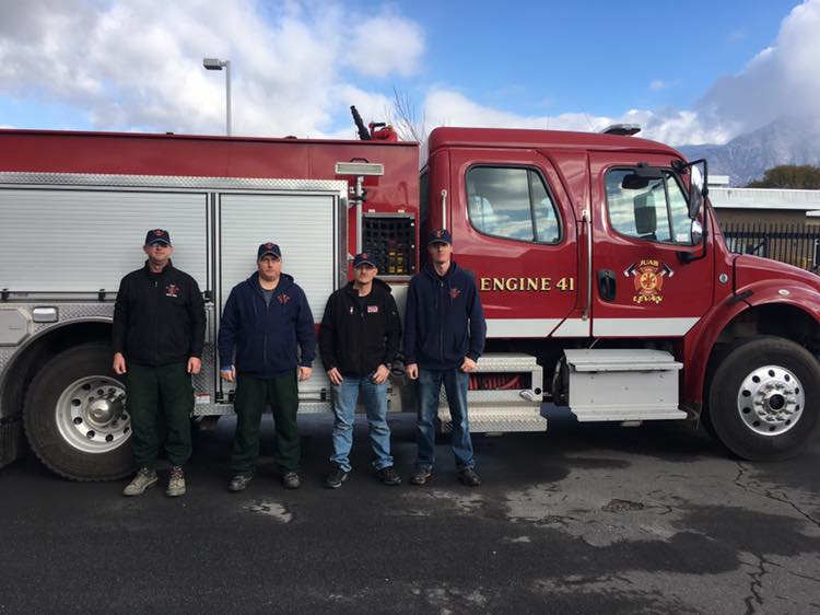 Juab County Fire District firefighters prepare to leave Sunday to assist with the devastating fires burning in California. (Photo: Juab County Fire District)