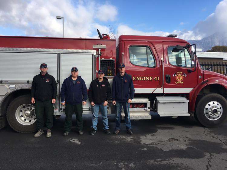 Juab County Fire District firefighters prepare to leave Sunday to assist with the devastating fires burning in California. (Photo: Juab County Fire District)