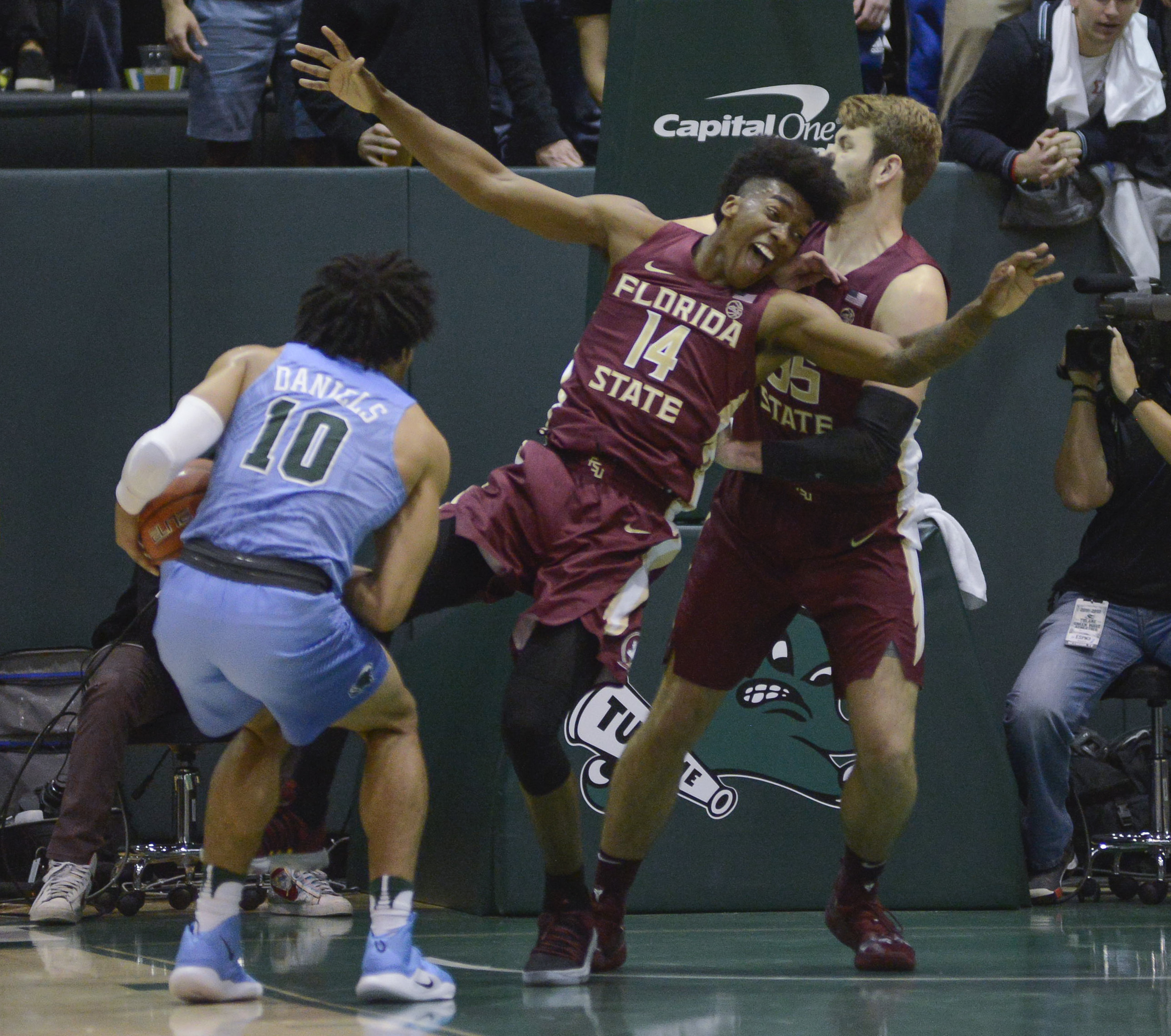 Mann leads No. 17 Florida State past Tulane, 80-69