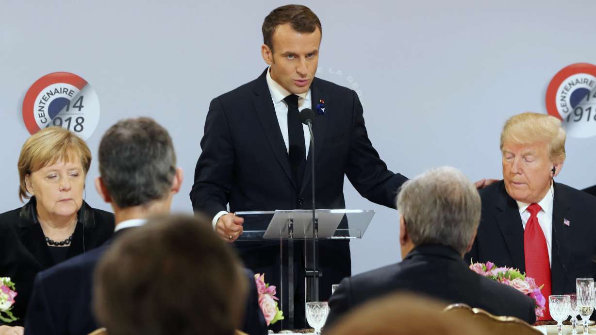 Trump rips Macron over trade, wine, his low approval ratings