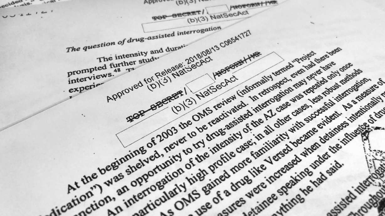 CIA considered using 'truth serum' on post-9/11 detainees