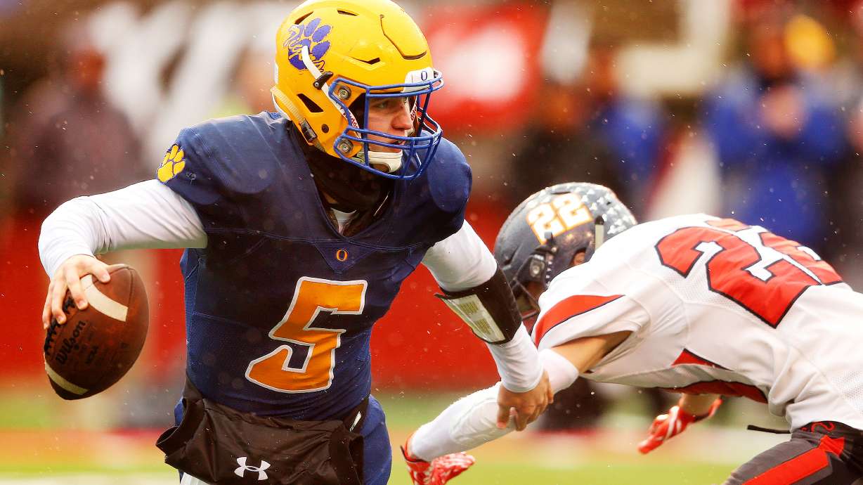 Led by gun-slinging QB Cooper Legas, Orem sets sights on historic consecutive titles in 4A
