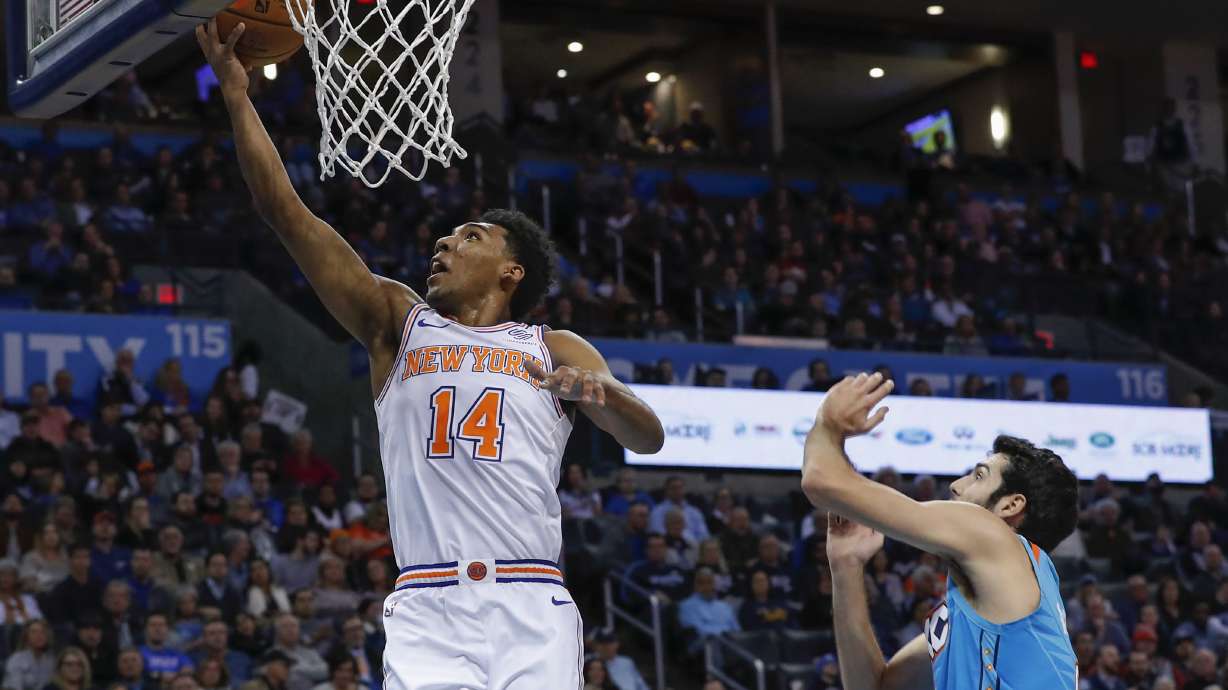 George scores 35 points, leads Thunder past Knicks 128-103