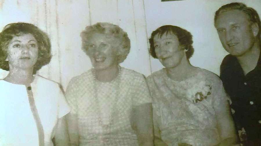 Carlene Tuft and JanaLe Fox’s biological mother, Leota Roll (2nd from left) with some of her siblings. (Family photo)