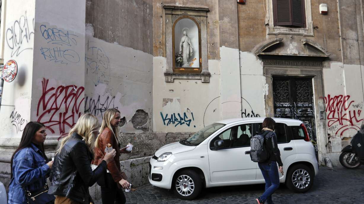 AP PHOTOS: Sights of Rome include monumental eyesores