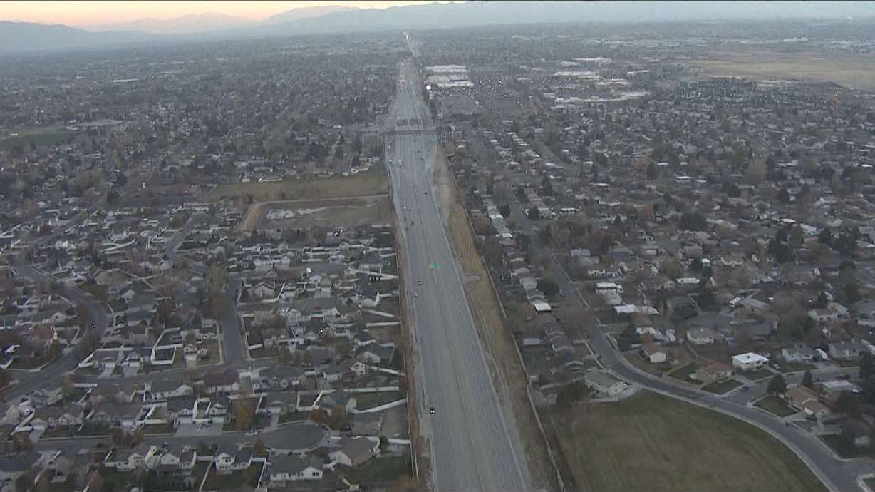 Northbound Bangerter Highway reduced to 1 lane at 6200 South this weekend