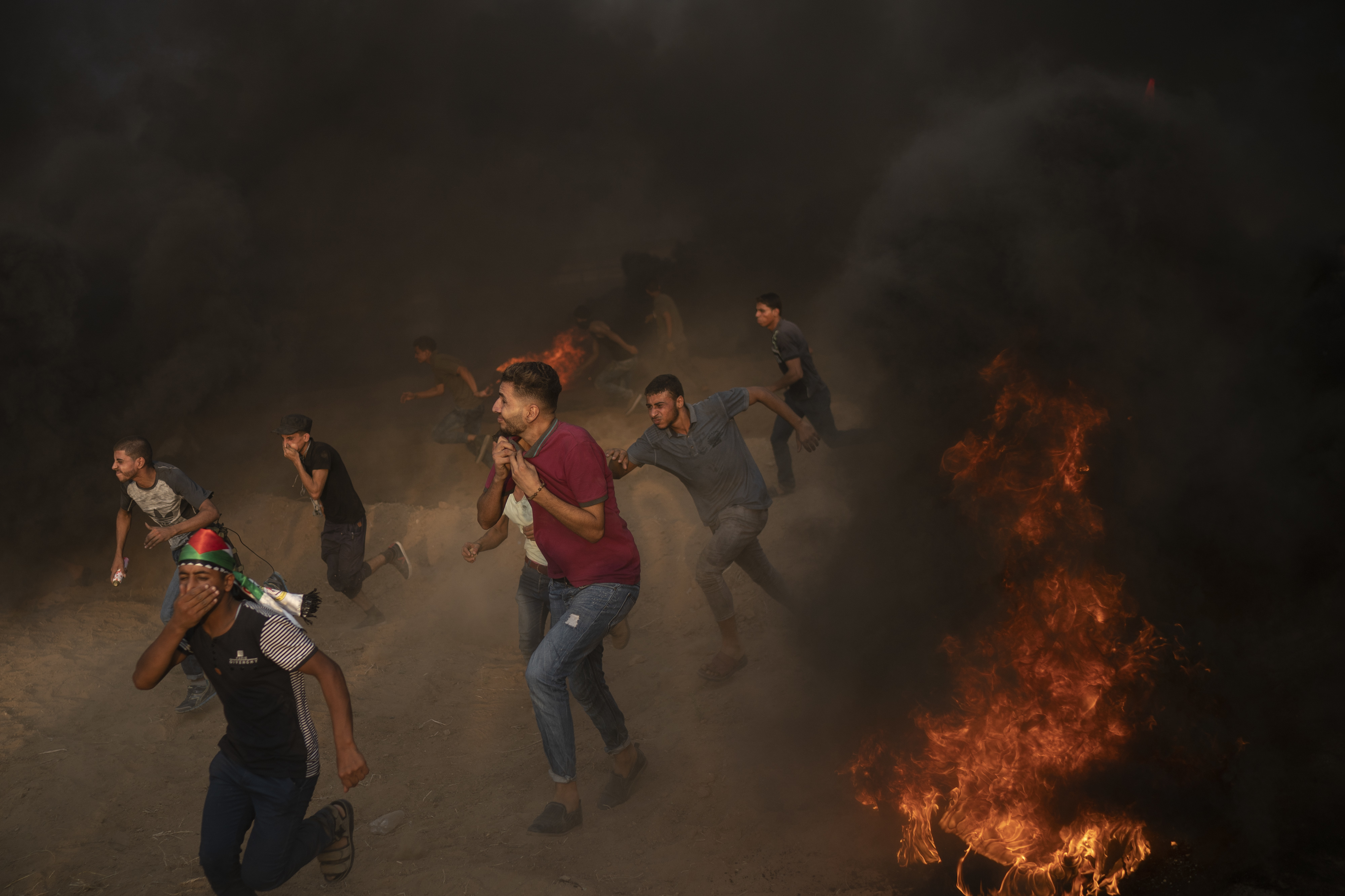 Smoke rises, sirens wail at Gaza's deadly recurring protests