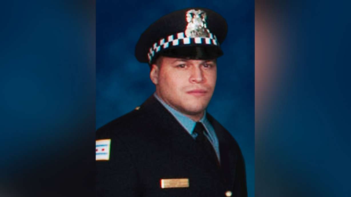 This undated photo provided by the Chicago Police Department shows Chicago Police officer Samuel Jimenez, who was fatally shot Monday, Nov. 19, 2018, at Mercy Hospital on the city's South Side. Jimenez joined the department in February 2017 and had recently completed his probationary period. The shooter, Juan Lopez, also killed an emergency room doctor and a pharmacist. Lopez also died at the scene. (Lew Arceo/Chicago Police Department via AP)