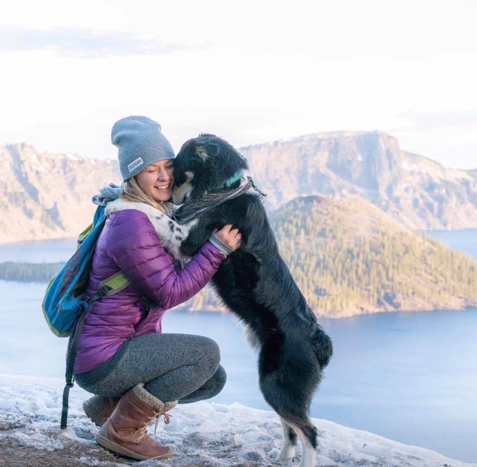 Andrea “Drea” Green is pictured with her dog who died in a crash near Strawberry Reservoir on Saturday, Nov. 17, 2018. (Family photo)