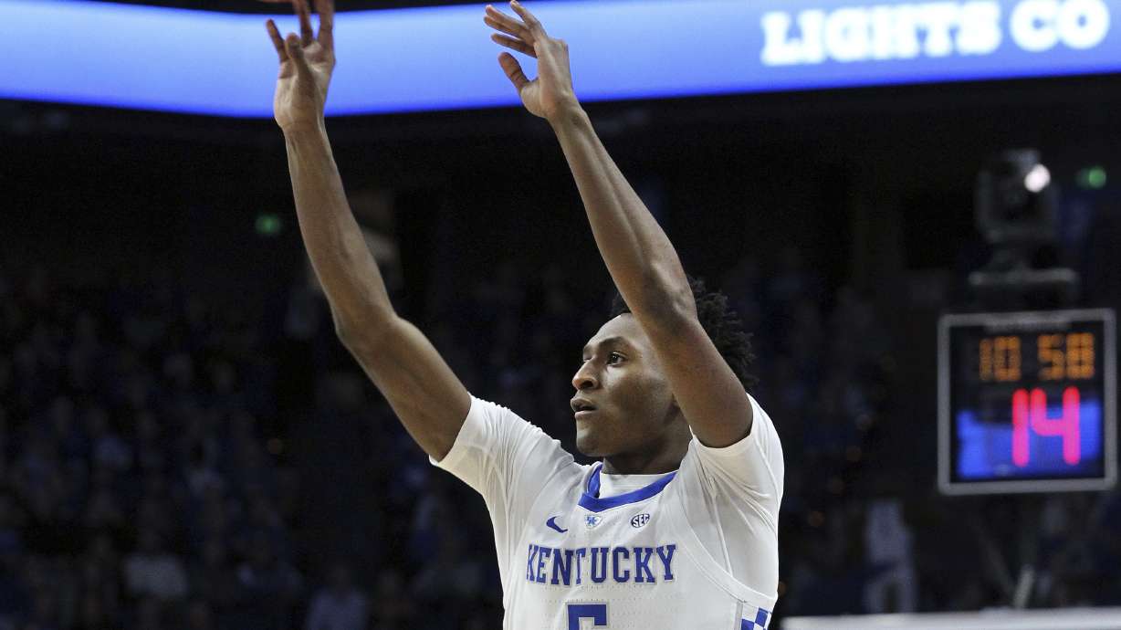 Keldon Johnson leads No. 10 Kentucky past Tenn. St., 77-62
