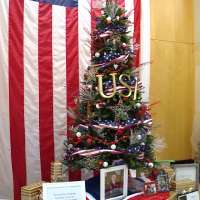 2 Ogden jubilee Christmas trees decorated in honor of Maj. Brent Taylor