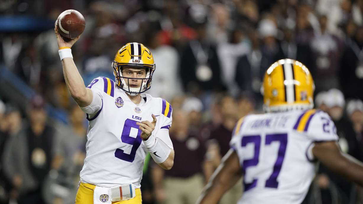 Mond helps Aggies over No. 8 LSU 74-72 in 7 OTs