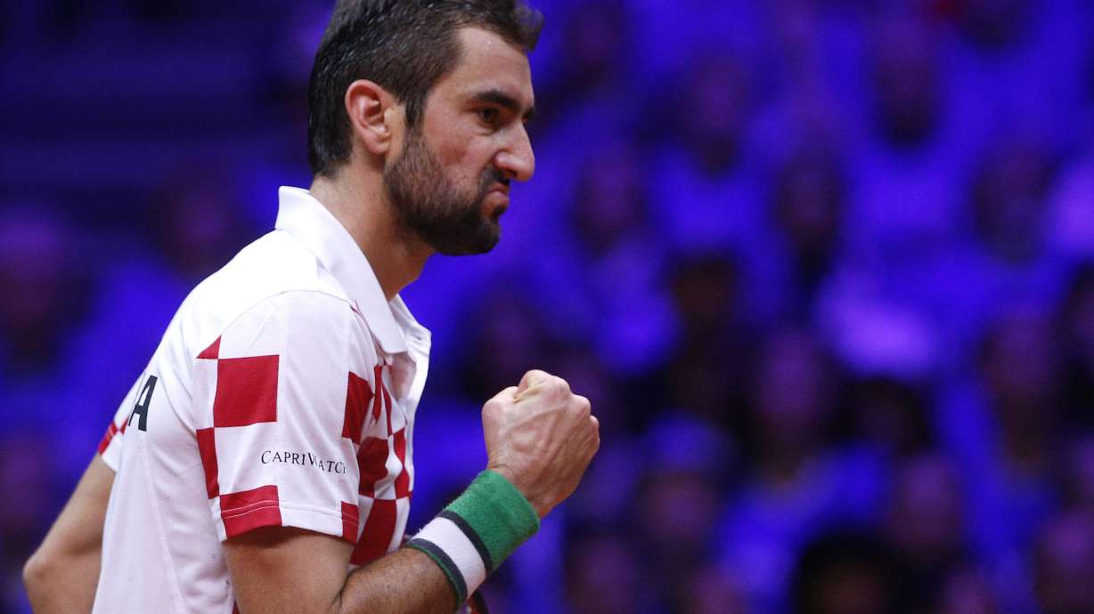 Cilic stays in control as Croatia wins Davis Cup
