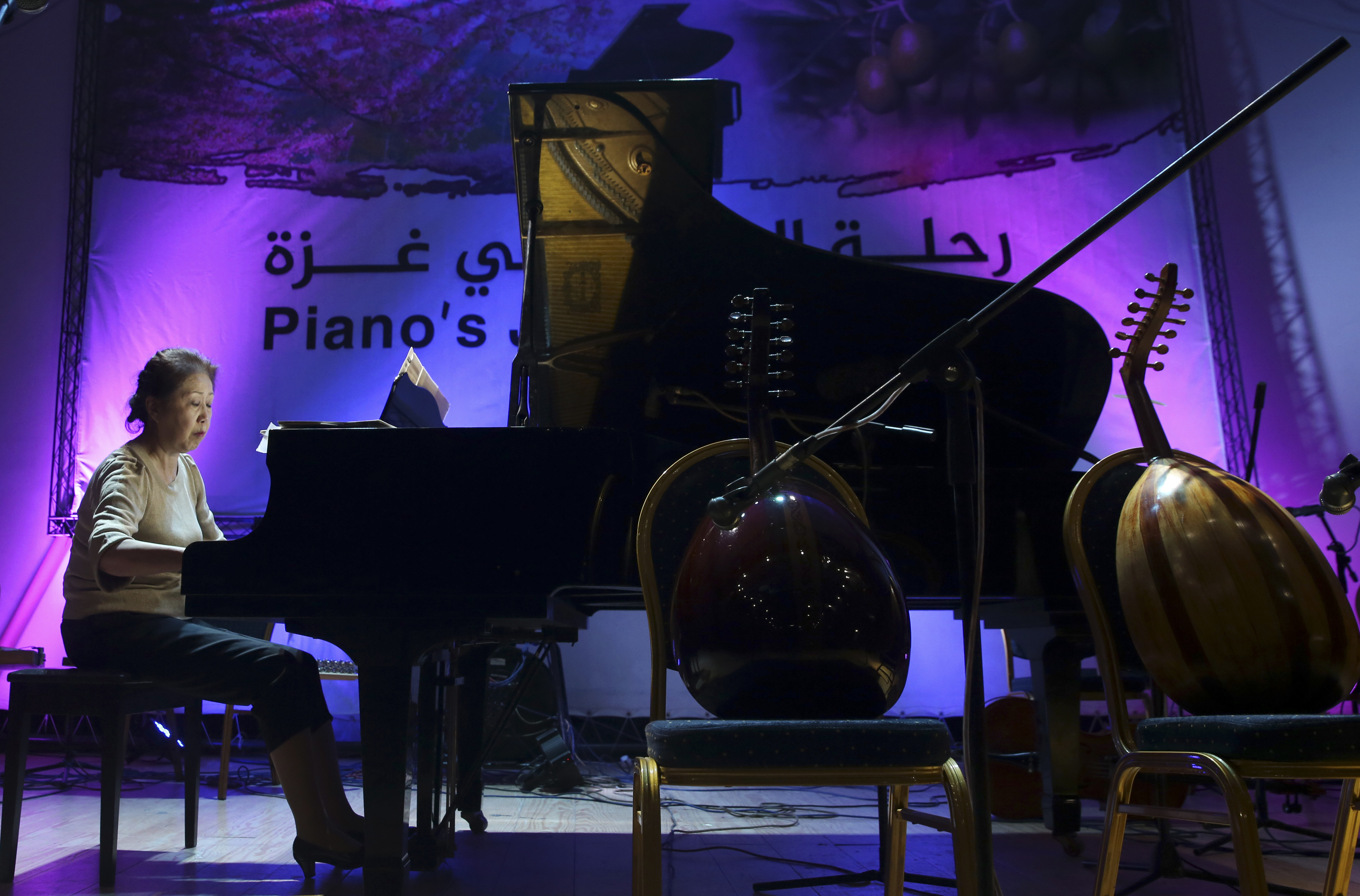 After rescue, Gaza's only grand piano makes public comeback