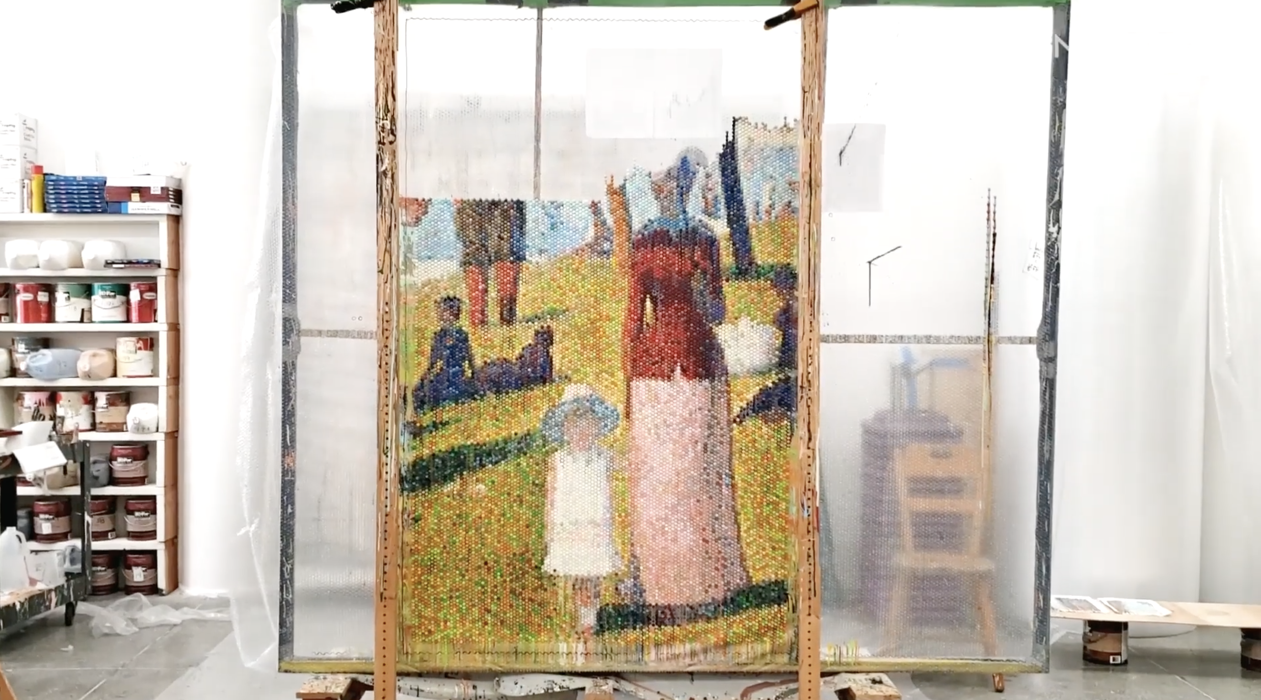 Have You Seen This? Making bubble wrap into gorgeous paintings