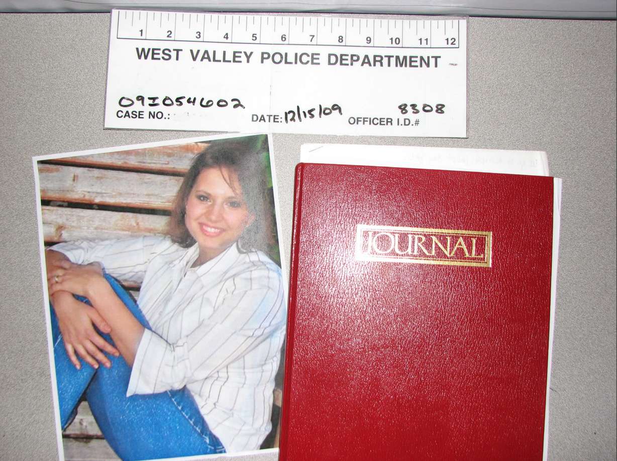 Police in West Valley City located this personal journal belonging to Susan Powell among personal files she kept at her workplace. The journal included entries covering the period shortly after she married her husband, Josh Powell, up until her disappearance on Dec. 7, 2009. (Photo: West Valley City, Utah police)