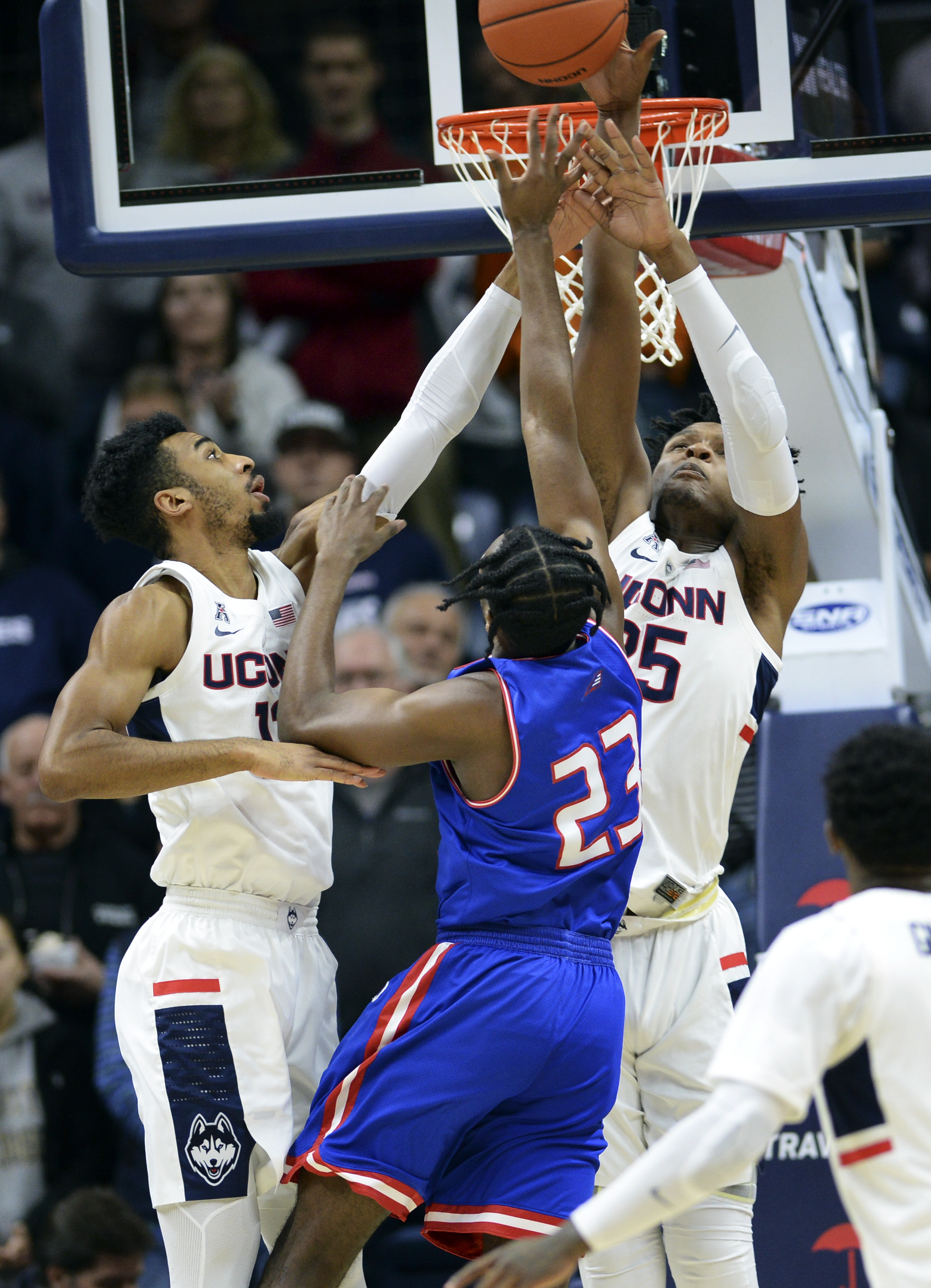 Adams, Vital lead UConn over UMass Lowell 97-75
