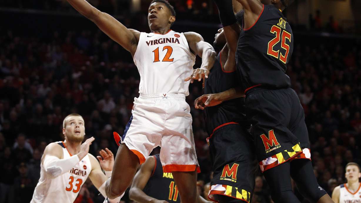 Guy scores 18 as No. 4 Virginia beats No. 24 Maryland 76-71