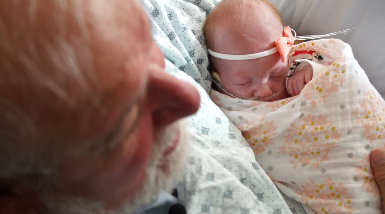 Craig Provost said volunteering in the NICU several times a month is very special for him. (Photo: KSL TV)