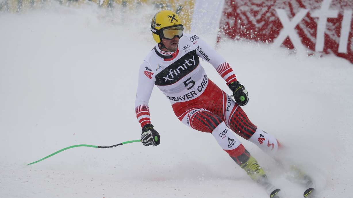 Franz takes super-G race at Beaver Creek on snowy, foggy day