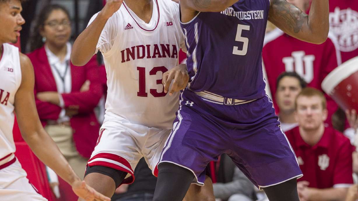 Indiana edges Northwestern 68-66 in Big 10 opener