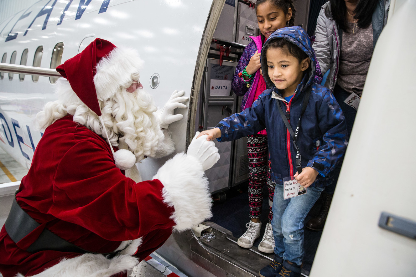 Delta flight to the 'North Pole' creates memories for patients, their families