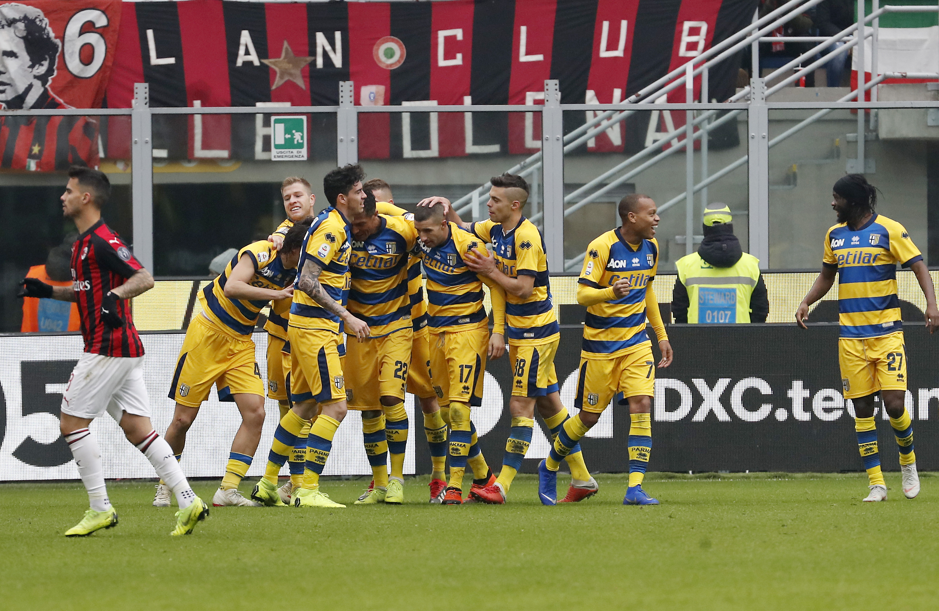 AC Milan beats Parma 2-1 to move into top 4 in Serie A