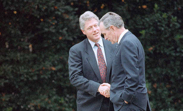 From Bush to Clinton, a grace note for the ages
