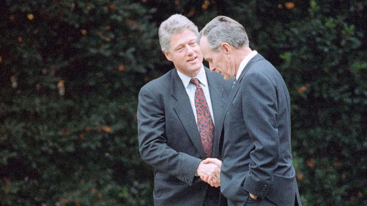 From Bush to Clinton, a grace note for the ages