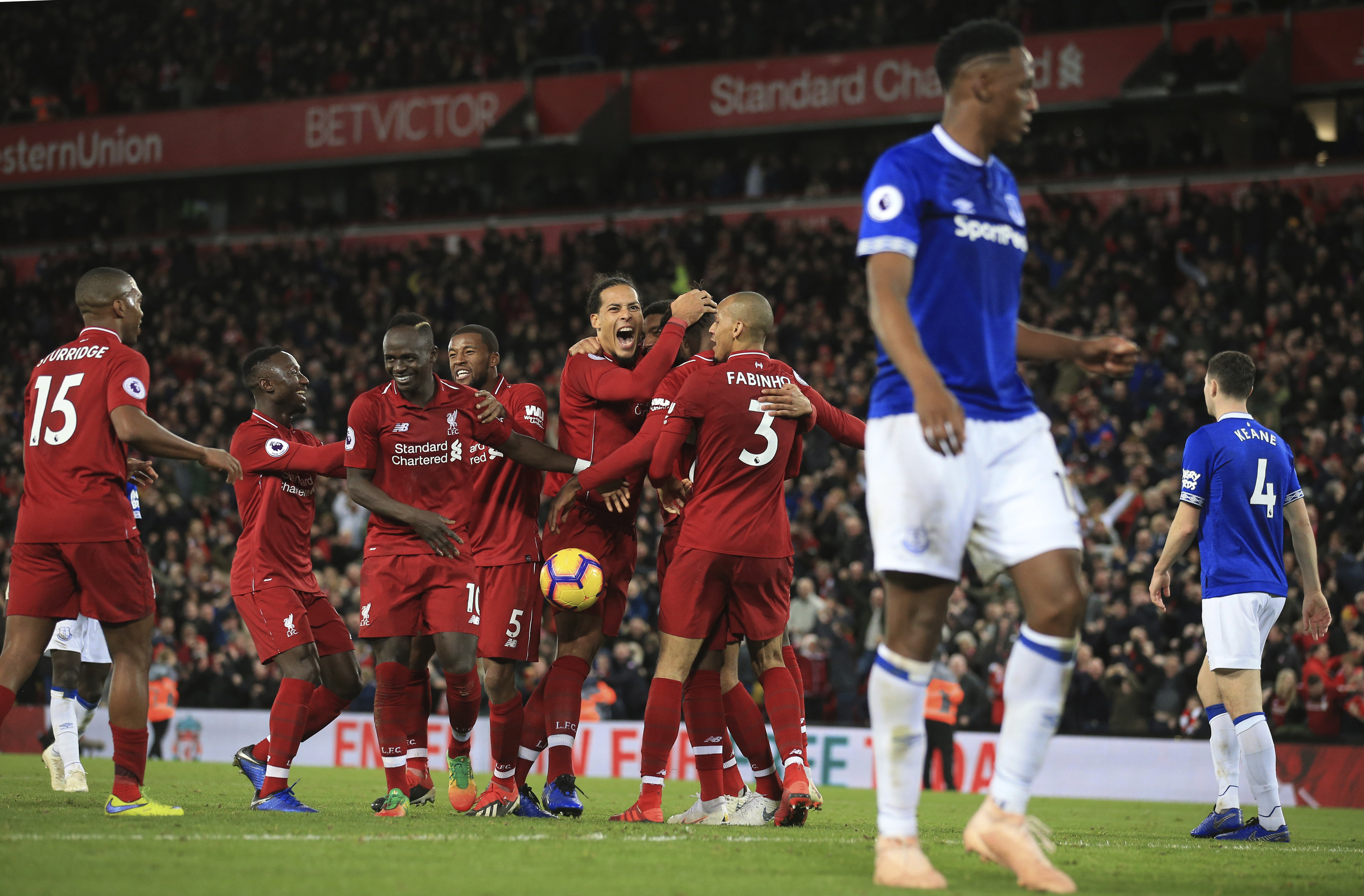Liverpool grabs bizarre late winner in Merseyside derby
