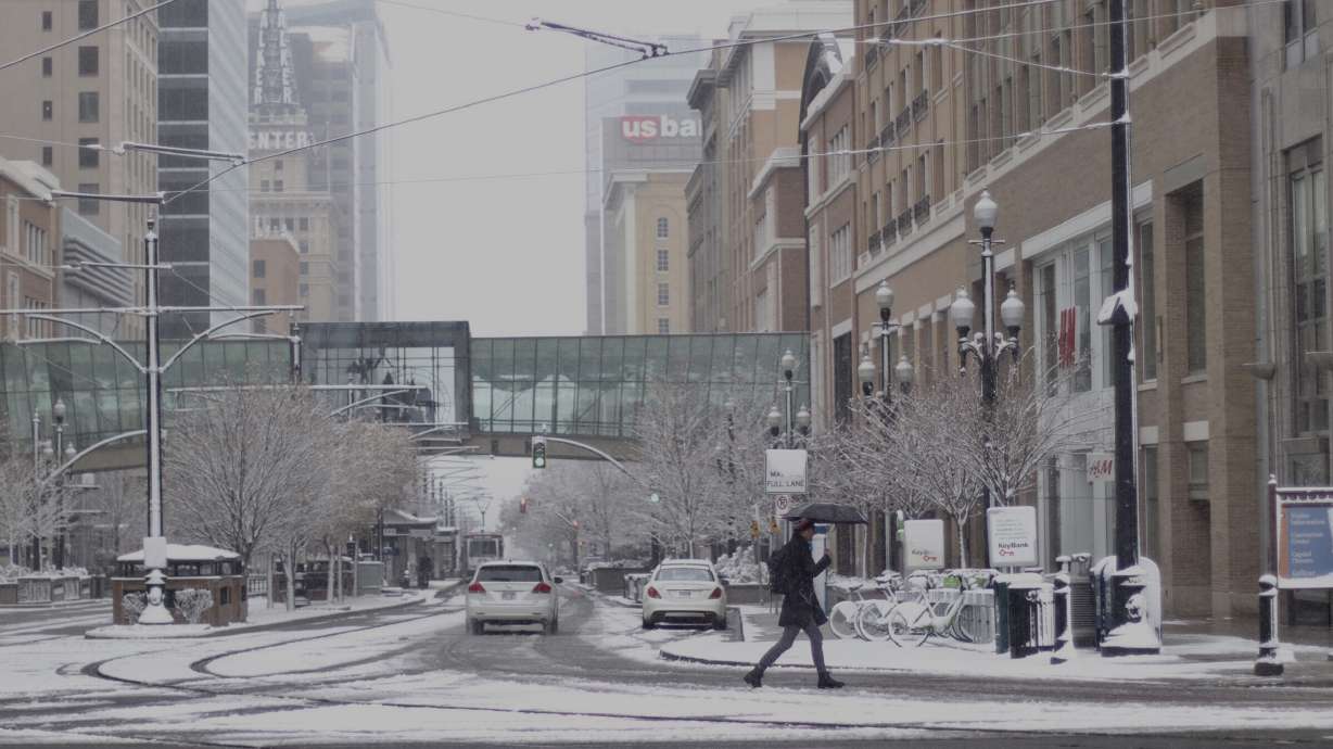 Overnight snow, freezing rain could cause slippery road conditions along Wasatch Front