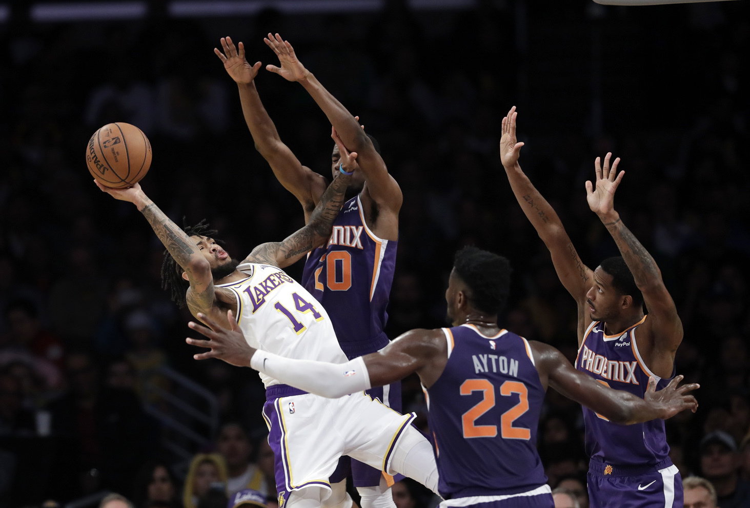 Kuzma leads Lakers' 120-96 rout of Suns for 3rd straight win