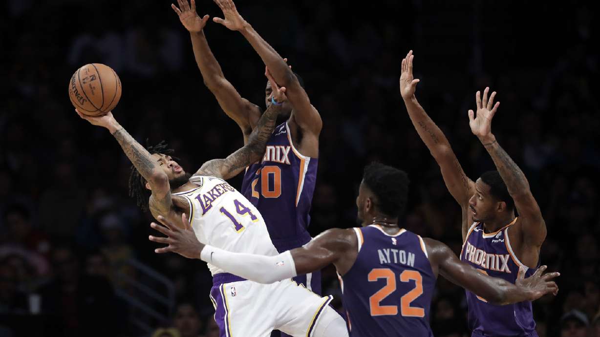 Kuzma leads Lakers' 120-96 rout of Suns for 3rd straight win