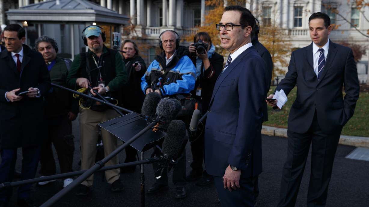 The Latest: Trump aide: 90-day clock on China starts Jan. 1