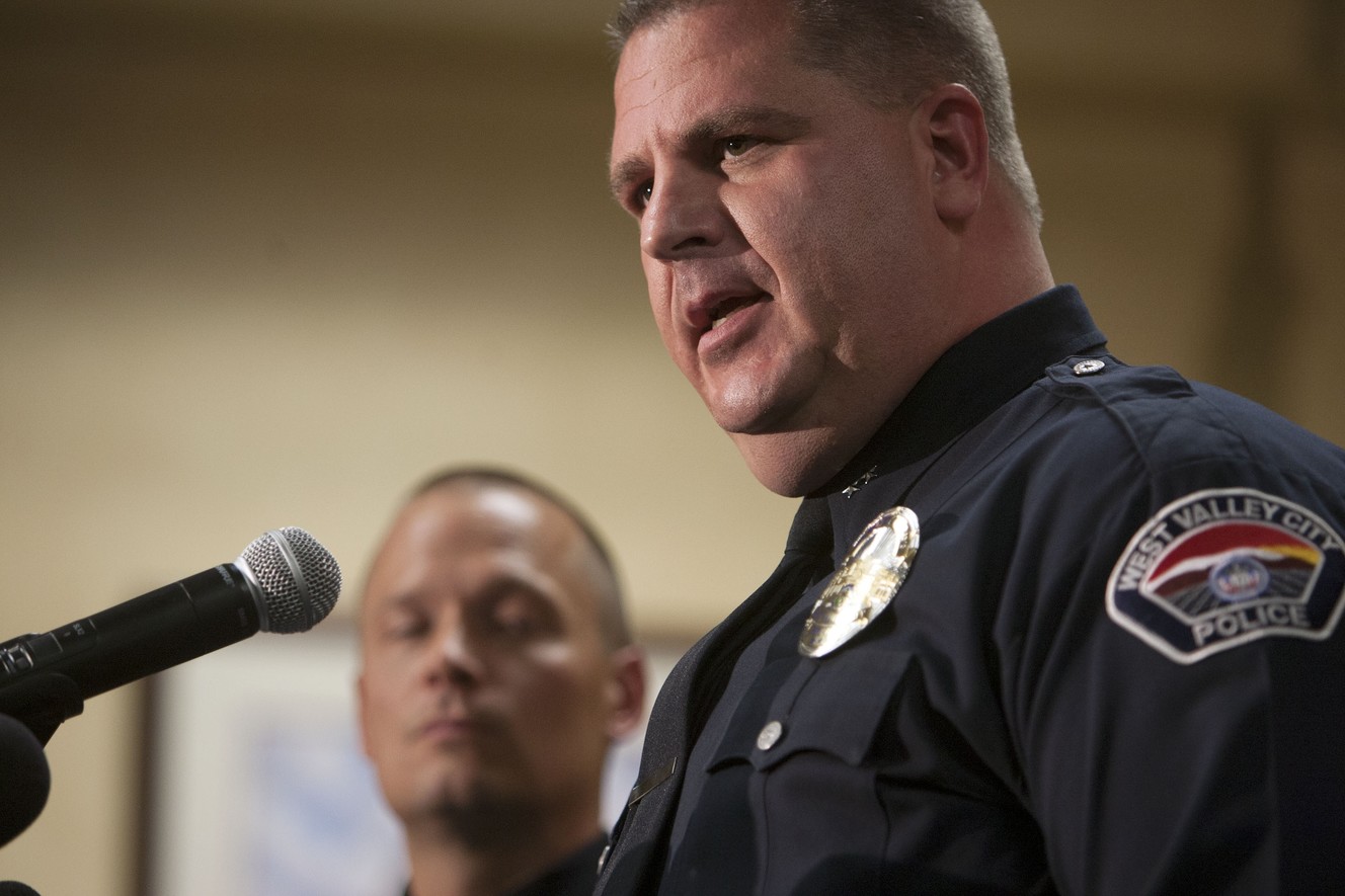 West Valley Deputy Police Chief Phil Quinlan answers questions about the Susan Powell investigation during a news conference on Monday, May 20, 2013. Susan Powell was last seen in December 2009. (Photo: Scott G Winterton, KSL)