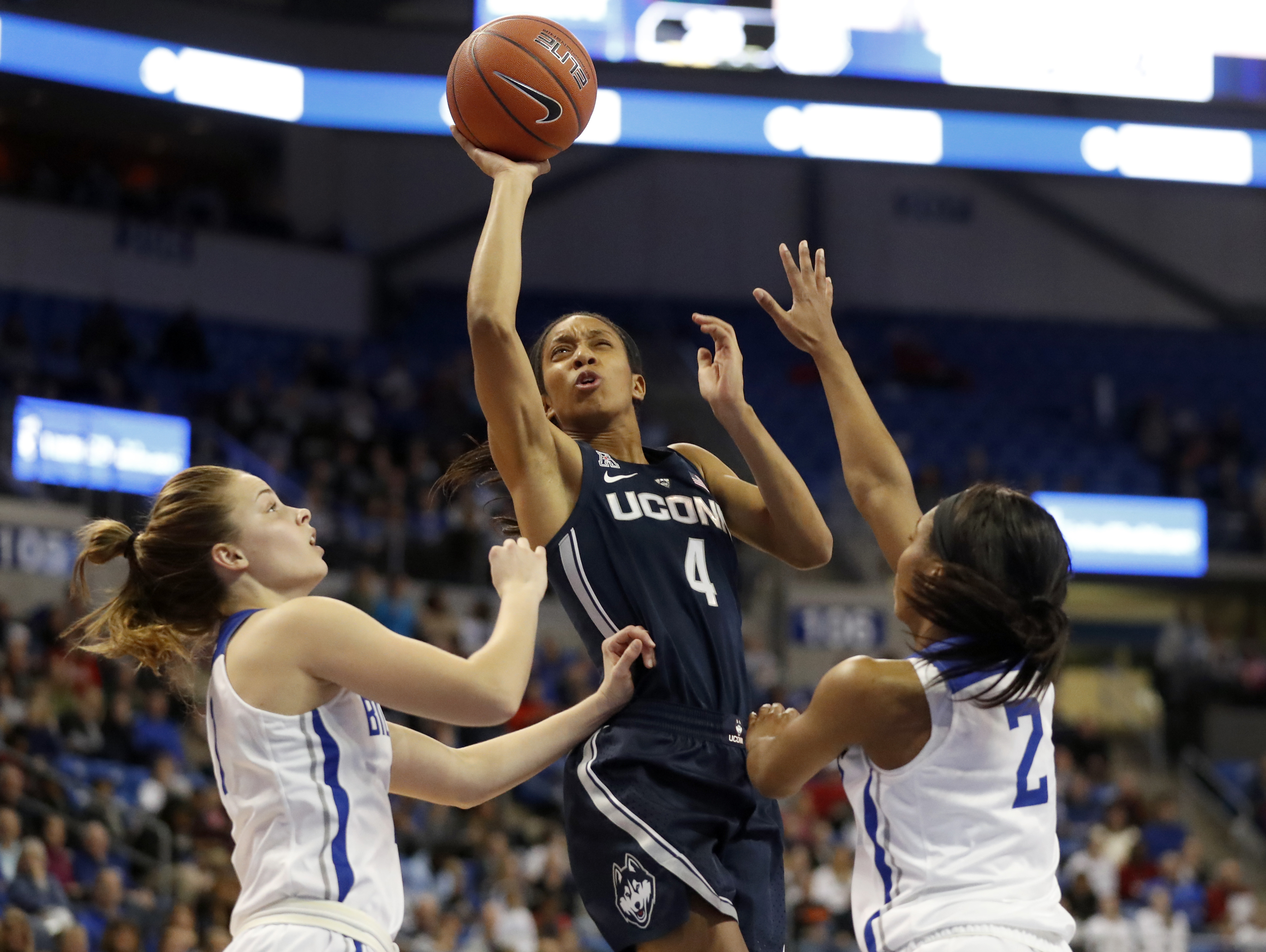 Collier scores 22, No. 1 UConn tops Saint Louis 98-42