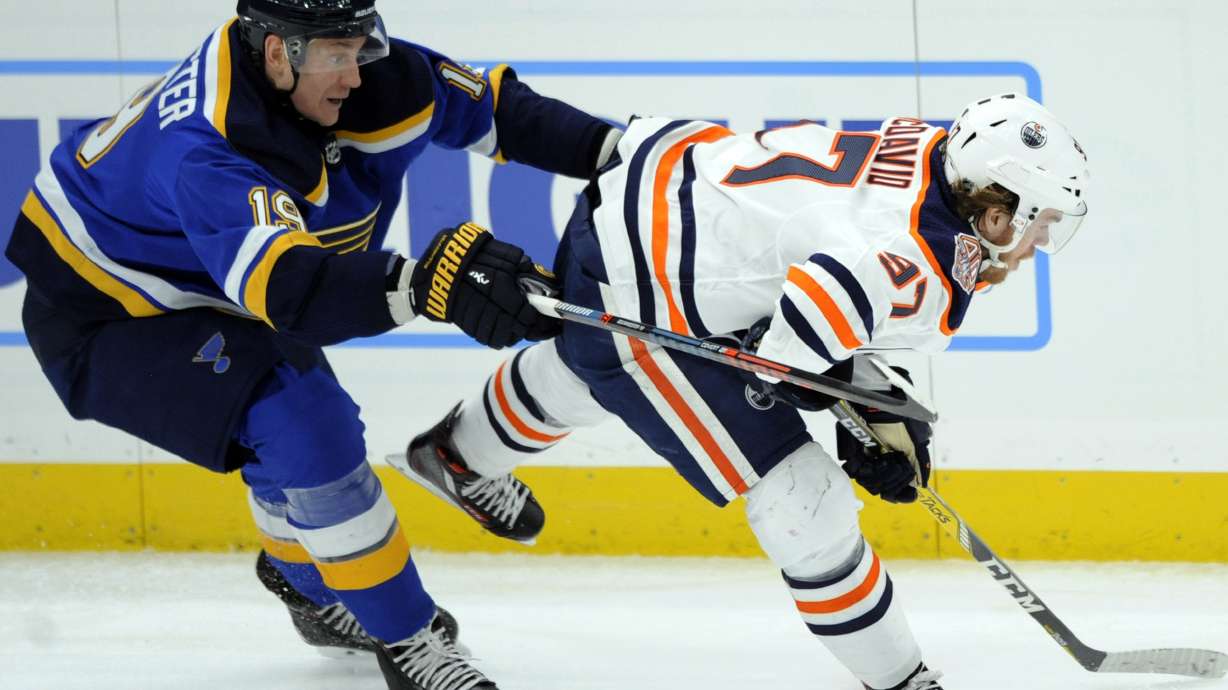 McDavid's shootout goal lifts Oilers past Blues 3-2