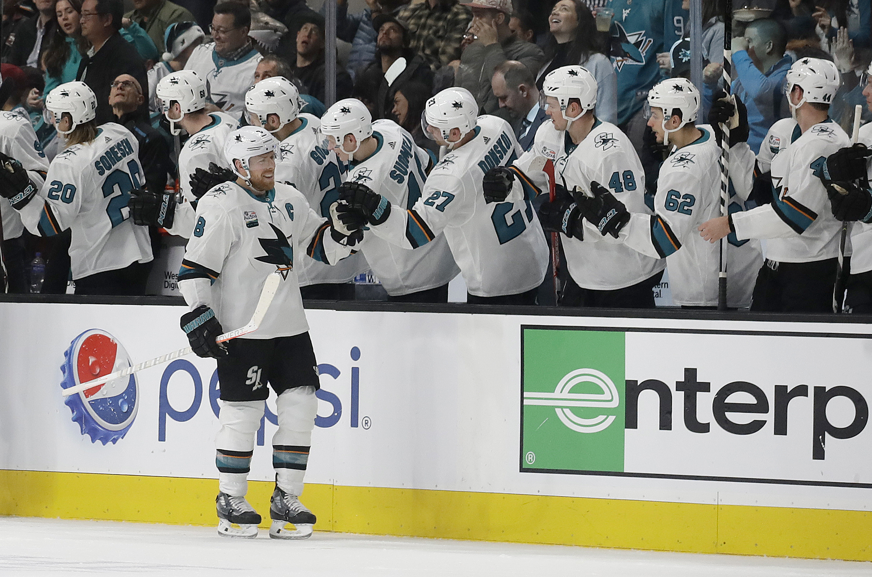 Meier gives Sharks needed boost in 5-1 win over Hurricanes