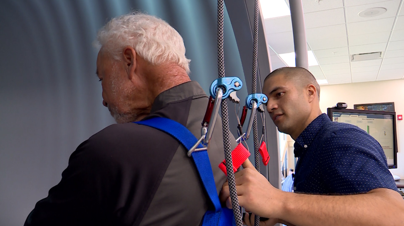 Intermountain Healthcare's balance therapist Arndreke Armstrong said falling is common for seniors. (Photo: KSL TV)