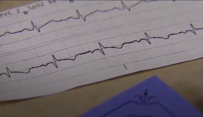 Nurse remembers deceased patients with EKG print