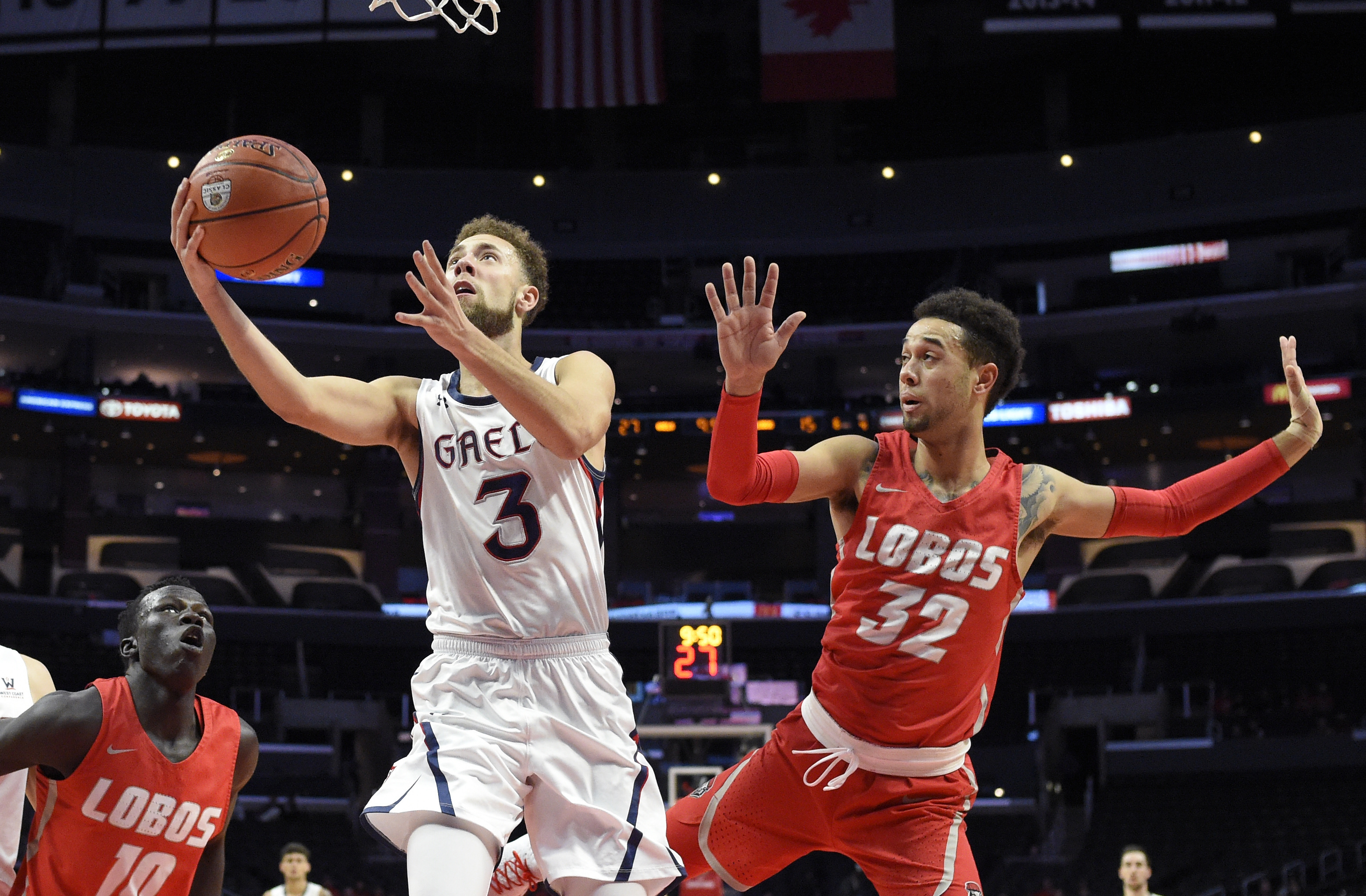 Saint Mary's routs New Mexico 85-60 at tripleheader in LA